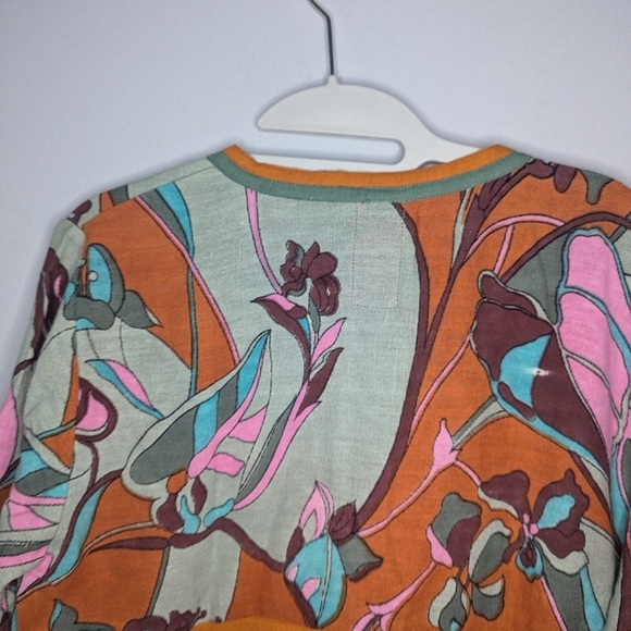 Eurorail by Tushar boutique boho European floral patterned dress size woman's L - Picture 5 of 7